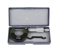 Micrómetro Exterior de 0-25mm en Acero al Carbono de Precisión | Tope de Trinquete, Resistente al Óxido, Reduce Reflejos, Graduación 50-75mm para Medición Exacta
