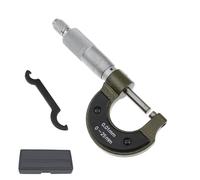 Micrómetro exterior de 0 a 25 mm, calibre carburo métrico, calibrador estándar, herramientas medición, enseñanza procesos industriales