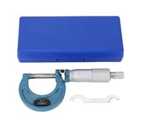 Micrómetro exterior de 0 pulgadas, herramienta de maquinista de aleación de graduación de 0 0001 pulgadas con caja de almacenamiento para una medición precisa del espesor del