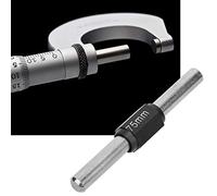 Micrómetro exterior de acero inoxidable para exteriores, calibre estándar, bloque de calibración, barra de varilla (75 mm)