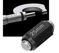 Micrómetro exterior de acero inoxidable para exteriores, calibre estándar, bloque de calibración, barra de varilla (25 mm)