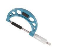 Micrómetro Exterior de Alta Precisión, Acero Inoxidable, 50-75 mm, con Llave, Herramienta de Medición de Espesor