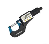 Micrómetro exterior digital 0-25mm/25-50mm/50-75mm/75-100mm con resolución de 0.001mm, herramienta de medición de precisión para medidor de grosor métrico en mecánico (0-25mm)