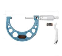 Micrómetro exterior mecánico 0-25-50-75m m acero inoxidable con los yunques del carburo, 0.01m m para la parada del trinquete para la medida del diámetro externo en industrial (D)