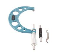 Micrómetro Exterior Medidor de Espesor de Micrómetro Exterior de Alta Precisión de Acero Inoxidable con Llave Herramienta de Micrómetro Externo de 0,01 Mm para Medir con (75-100 mm)