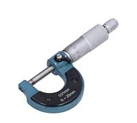 Micrómetro Exterior Medidor de Espesor de Micrómetro Exterior de Alta Precisión de Acero Inoxidable con Llave Herramienta de Micrómetro Externo de 0,01 Mm para Medir con (0-25 mm)