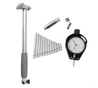 Micrómetro interno para cilindro de motor que mide 50-160 mm de rango para indicador de esfera con precisión de 0,01 mm y 12 cabezales laterales reemplazables