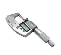 micrómetro, IP65 0-25mm Micrómetro digital electrónico 0-25 mm 0.001mm impermeable a prueba de agua Calibrador micrómetros Micrómetros de espesor herramientas de medición