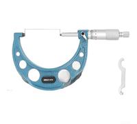 Micrómetro mecánico de 0 a 25 mm, micrómetro exterior profesional, herramienta de precisión de 0,01 mm con tope de trinquete para metalurgia (E)