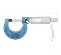 Micrómetro mecánico de 0 a 25 mm para medición de diámetro externo con herramienta de acero inoxidable de precisión de 0,01 mm (B)