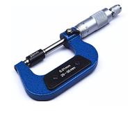 micrómetro, Micrómetro de espiral exterior 0-25 mm/ 25-50 mm/ 50-75 mm/ 75-100 mm/ 125-150 mm Herramientas de medición de calibrador de calibre 0.01 mm(25-50mm)