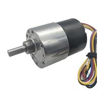 Micromotor de CC sin escobillas con engranajes, larga vida útil, baja velocidad, 7-960 RPM, 12 V, 24, ajustable, reversible señal(24v 22rpm 19kg.cm)