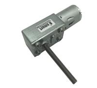 Micromotor eléctrico con eje de tornillo de 50 mm JGY370, CC 12 V-24 V, motorreductor de tornillo sin fin, reductor de 6-150 rpm, for electrodomésticos personalizados.(Package B,6V 30rpm)