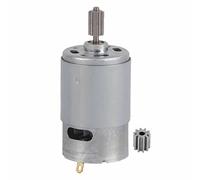 Micromotor RS550 de alta velocidad de 12 V, potente motor duradero para coches de juguete eléctricos, motocicletas para niños, proyectos de bricolaje con 2 cabezales de dientes (12V550-12000RPM)