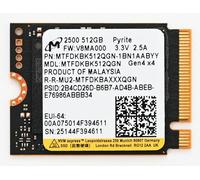 Micron SSD NVMe de 512 GB 2500 M.2 2230 PCIe Gen 4.0x4 hasta 6600 MB/s compatible con Steam Deck Surface Ally Mini Laptop PC