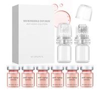 Microneedling Facial, 6PCS Serum Microagujas+2PCS Microneedling, Microneedling Infusion System Set, Hidratación Profunda, Antienvejecimiento, Suavizante de la Piel