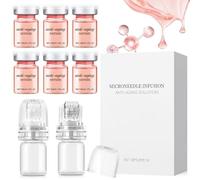 Microneedling Facial, Microneedling Infusion System Set, Serum Facial Mujer, Hidrata, Reduce las Líneas de Expresión y Mejora la Elasticidad y Firmeza de la Piel, 6 * 5ml