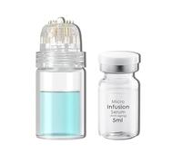 Microneedling Infusion System Set, Set de Micro Agujas Incluye Hydra Needle 0.5mm (1 Unidad) y Anti-Aging Serum Ampoule 5ml, Solución Todo en Uno para Infusión con Micro Agujas