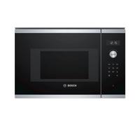 Bosch Serie 6 BFL524MS0 microondas Negro, Acero inoxidable Solo microondas Integrado 20 L 800 W