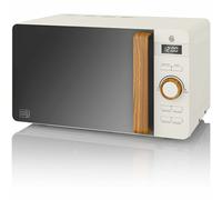 Microondas Digital sin Grill 20L 800W Descongelar Espejo Diseño SWAN NORIC [EEK: Conforme]