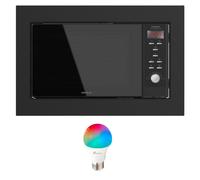 Microondas Encastrable Cecotec GrandHeat 2350 23L 900W Negro + Bombilla Inteligente Nivian NVS-BULB-RGBW-9E27-W