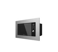 Cecotec Microondas encastrable Digital GrandHeat 2000 Built-In Steel Black. 700W, Integrable, 20l, Grill, 9 funciones preconfiguradas, Quick Start, Diseño en acero y negro