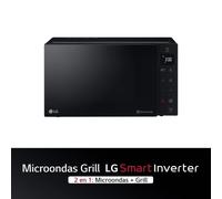 LG MICROONDAS 25LT 1000W GRILL 900W PRETO
