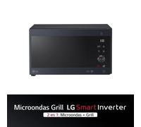 Microondas Grill Smart Inverter 1000W de 25 litros, Acero negro - MH6565CPW | LG ES