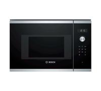 Bosch Serie 6 BFL524MS0 microondas Negro, Acero inoxidable Solo microondas Integrado 20 L 800 W