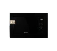 Microondas integrable EVVO Mi35 , 25L de Capacidad, Grill 1000W, Efecto Brillante, Multifunción, 8 Funciones, Temporizador Plata