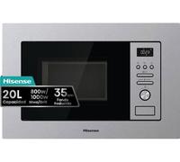 Hisense BIM320G41X - Microondas Integrable 20 Litros Cocción 360º Fácil Limpieza Inox