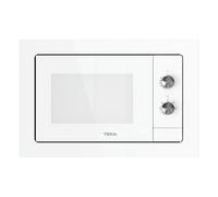 Microondas Teka NEO MB 6200 BI WH 20L 800W Integrable con Plato Giratorio y Descongelar
