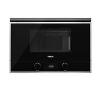 Microondas integrable Teka ML 822 BIS L BK-SS - Grill abatible, base cerámica, 22 L