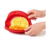Microondas para tortilla - Cocedor de huevos de 2 tazas, para desayuno rápido Olla de silicona para microondas con tapa | Utensilio de cocina para tortilla, fácil de y saludable, vaporizador