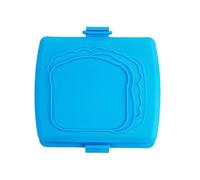 Microondas Sandwich Maker | Silicona, 16 x 16,5 x 3 cm, Blue/Red/Orange | Tostadora Grill For Breakfast Snacks | Multi-Function Baking Tray For Grilled Cheese