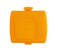 Microondas Sandwich Maker | Silicona, 16 x 16,5 x 3 cm, Blue/Red/Orange | Tostadora Grill For Breakfast Snacks | Multi-Function Baking Tray For Grilled Cheese