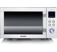 Severin MW 7777 Microondas 3 en 1 Base de Cristal de Grill y Convección 25L 900W Acero Inoxidable