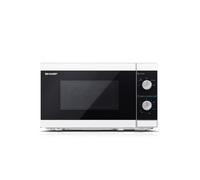 Microondas Sharp YC-MS01E-W 20 Litros 800W Giro Botón Encimera Blanco Negro