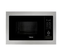 Microondas Teka 25 Litros 900W con Grill 1000W 5 niveles Integrable Negro/Acero