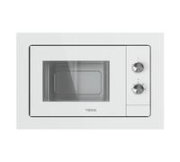Microondas Teka NEO MB 6200 BI WH 20L 800W Integrable con Plato Giratorio y Descongelar