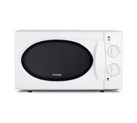 H.Koenig VIO6 Microondas sin Grill, 20L, 700 W, Temporizador hasta 30 min, 5 Niv de Potencia de Calentado, Descongelador, Plato Giratorio. Blanco