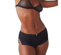 Micropantalones Cortos Sexis para Mujer, minipantalones Cortos con Abertura Lateral de Cintura, Pijamas Ajustados, Pantalones Cortos, Ropa de Dormir