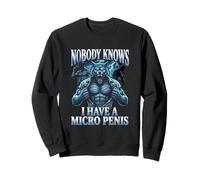 Micropene Funny Unappropriate Men Rude Wolf Peinlich Sudadera