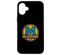 Micropene Hombre Superhéroe Logo Divertido Vergonzoso Pequeño Pene Carcasa para iPhone 16 Plus