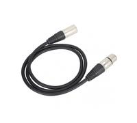 Microphone Cable 3Pin XLR Male to XLR Female nced Microphone Cable for Studio Recording and Live SoundBlack 2m / 6.6ft