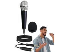 Microphone for Phone, Small Microphone, Portable Vlogging Microphone, Mobile Audio Microphone with Amplifier, 1.8x5.8cm Phone Microphone with Sound for Youtubers & Live Streaming