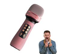 Microphone for Singing, Portable Cordless Mic Speaker, All-in-1 Wireless with LED Lights, Perfect for Parties, Family Gatherings & Entertainment