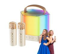 Microphone Machine, Wireless Karaoke Portable Speaker with Mic, Powerful Sound System For Parties, Outdoor Events, Family Gatherings & Backyard Entertainment, 4.09x3.39 Inches