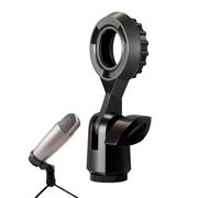 Microphone Stand - 10 cm Desk Clip Holder, Shockproof Metal Streaming Accessory, Adjustable Rotatable Audio Mount For Podcast Recording | No Slip Universal Clip For Home Office Studio Virtual Mee
