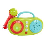Microphone Toy, Singing Machine Speaker, Fun Karaoke Age Appropriate Safe Materials Vibrant Colors Rechargeable Battery Interactive Music Easy Controls, Instrument Toy for Age 3+ for Boys, Girls